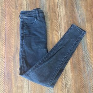 Women’s American Eagle Black Denim Jeans Size 4 Next Level Stretch